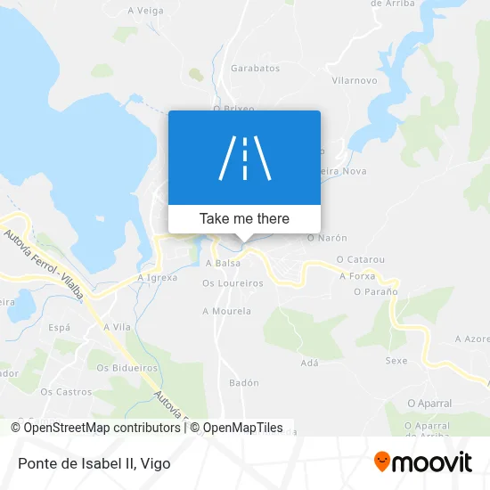 Ponte de Isabel II map