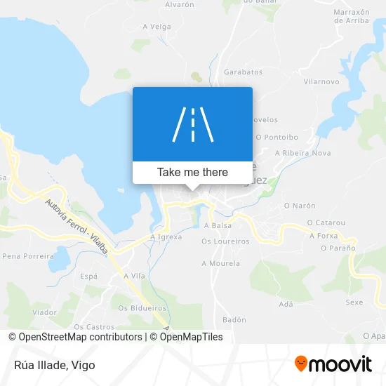 Rúa Illade map