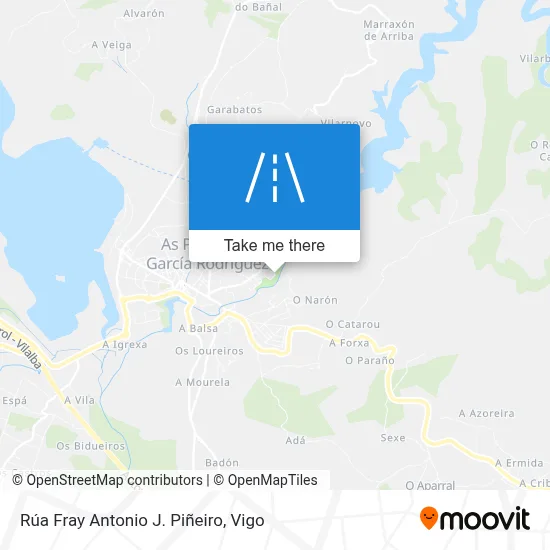 Rúa Fray Antonio J. Piñeiro map