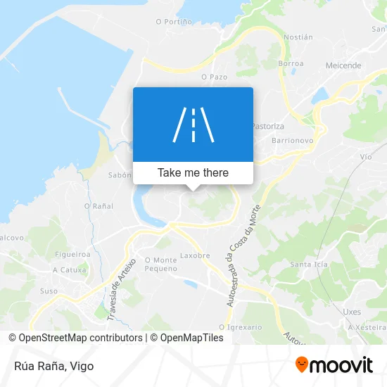 Rúa Raña map