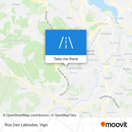 Rúa Das Labradas map