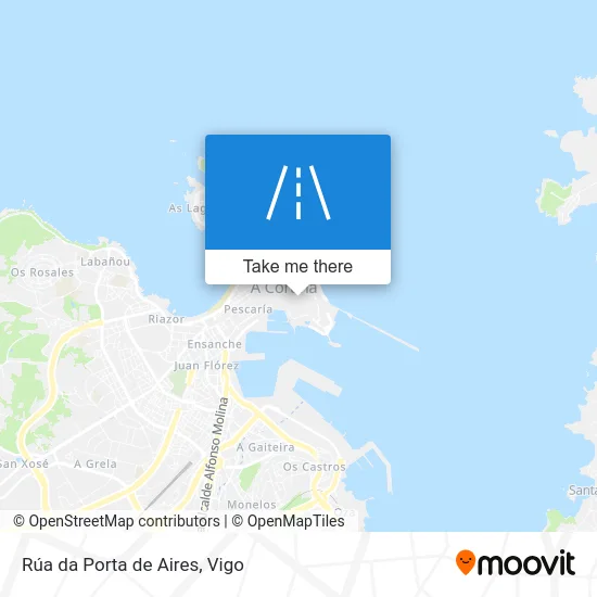 Rúa da Porta de Aires map