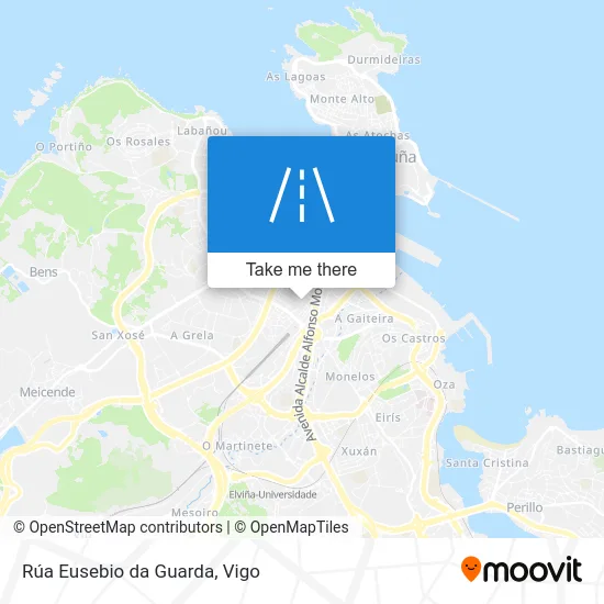 Rúa Eusebio da Guarda map