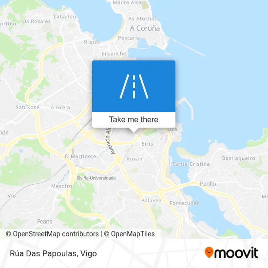 Rúa Das Papoulas map