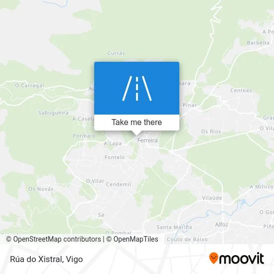 Rúa do Xistral map