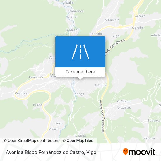 Avenida Bispo Fernández de Castro map