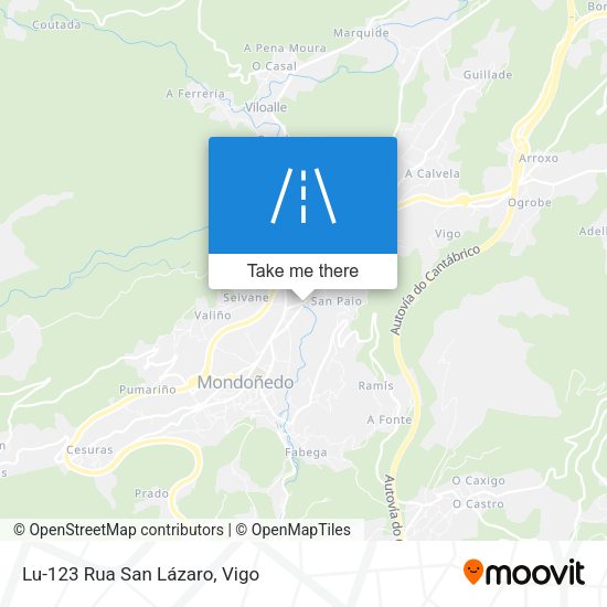 Lu-123 Rua San Lázaro map