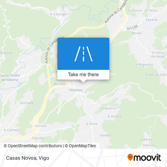 Casas Novoa map