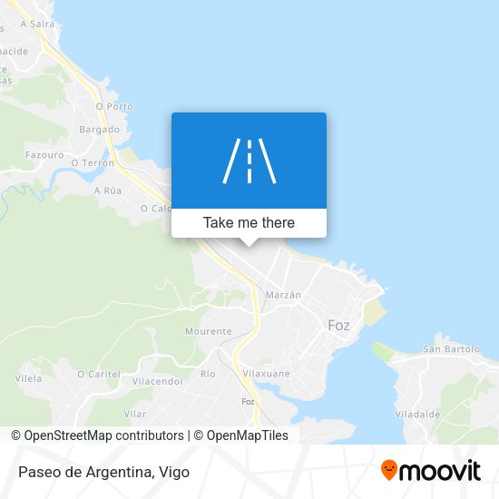 Paseo de Argentina map