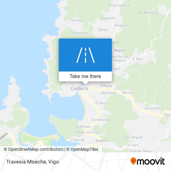 Travesia Moeche map