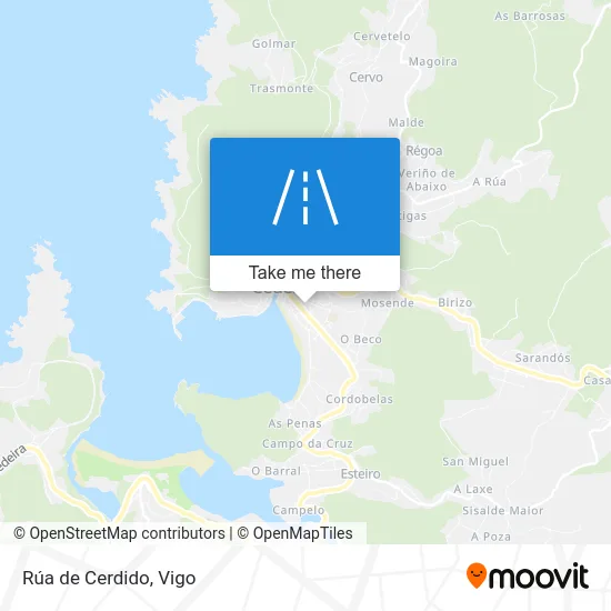 Rúa de Cerdido map