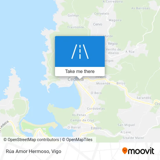 Rúa Amor Hermoso map