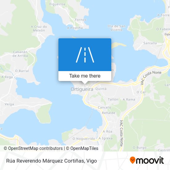 Rúa Reverendo Márquez Cortiñas map