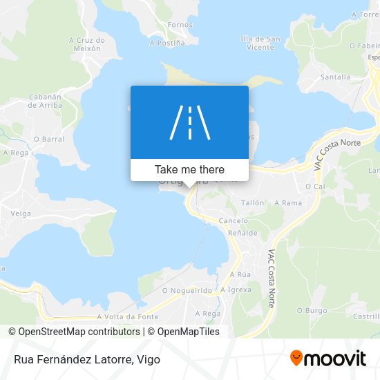 Rua Fernández Latorre map