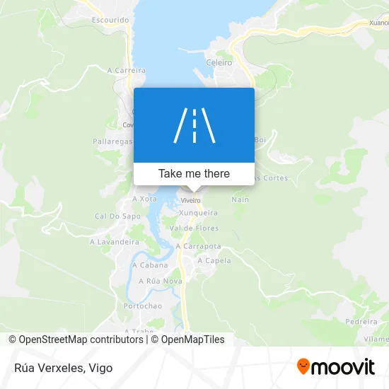 Rúa Verxeles map