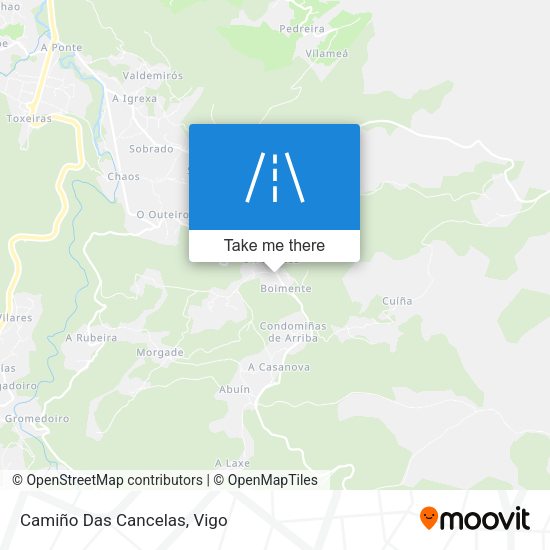 Camiño Das Cancelas map