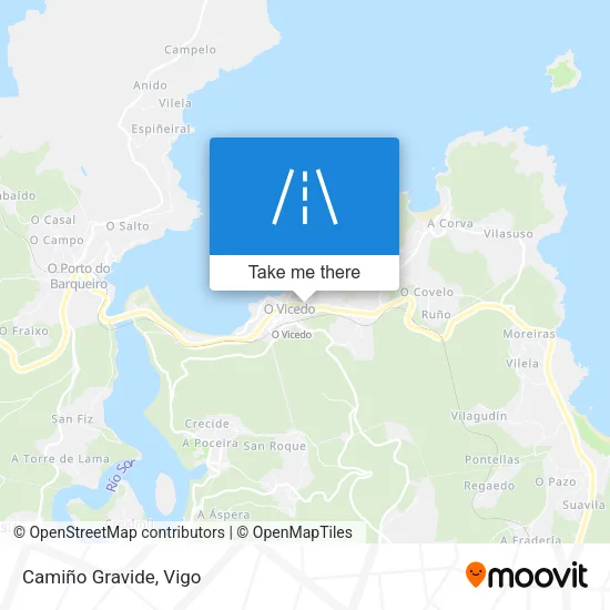 Camiño Gravide map