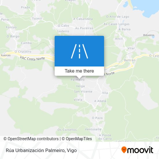 Rúa Urbanización Palmeiro map