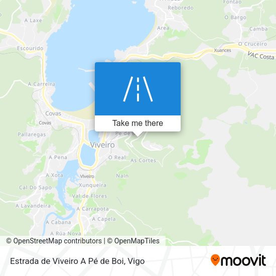Estrada de Viveiro A Pé de Boi map