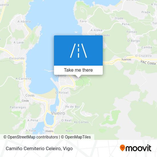 Camiño Cemiterio Celeiro map