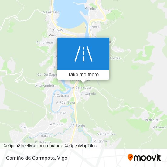 Camiño da Carrapota map