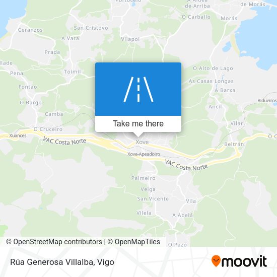 Rúa Generosa Villalba map