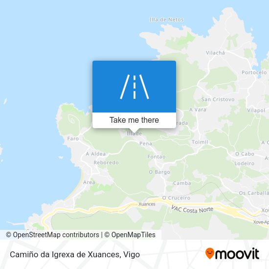 Camiño da Igrexa de Xuances map