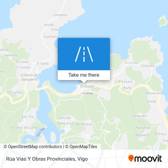 Rúa Vias Y Obras Provinciales map