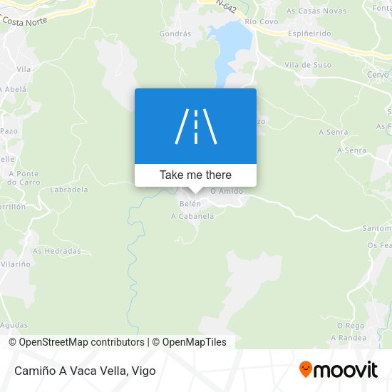 Camiño A Vaca Vella map
