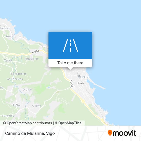 Camiño da Mulariña map