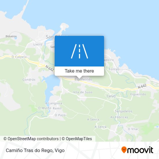 Camiño Tras do Rego map