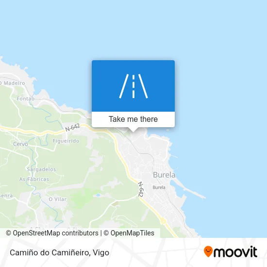 Camiño do Camiñeiro map