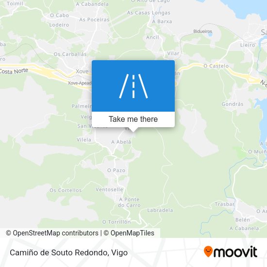 Camiño de Souto Redondo map