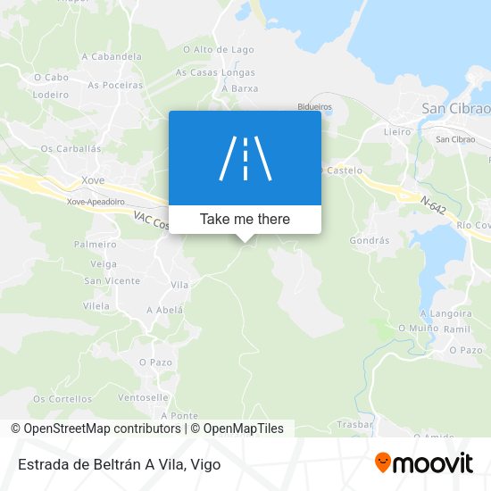 Estrada de Beltrán A Vila map