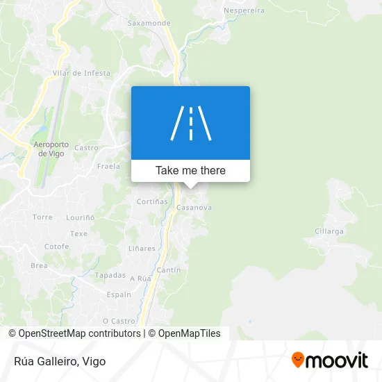 Rúa Galleiro map