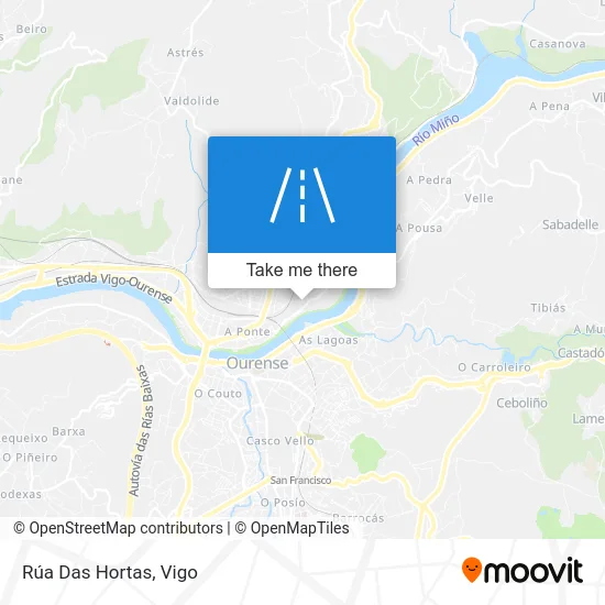 Rúa Das Hortas map