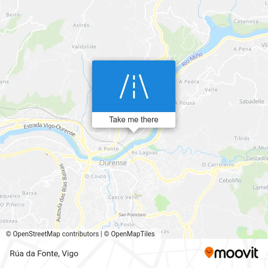 Rúa da Fonte map