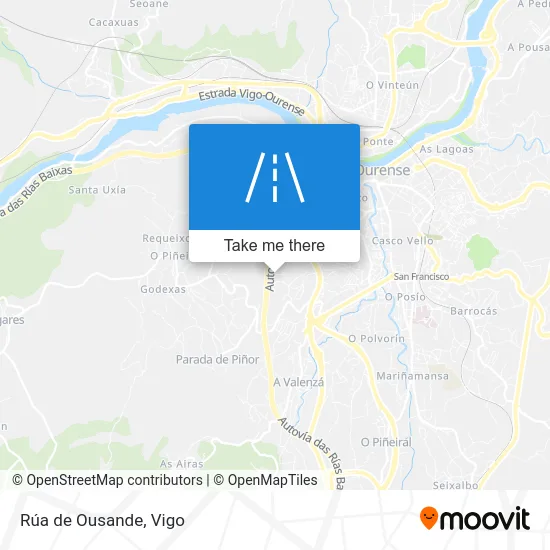 Rúa de Ousande map