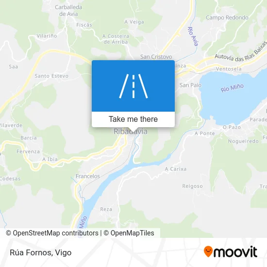 Rúa Fornos map