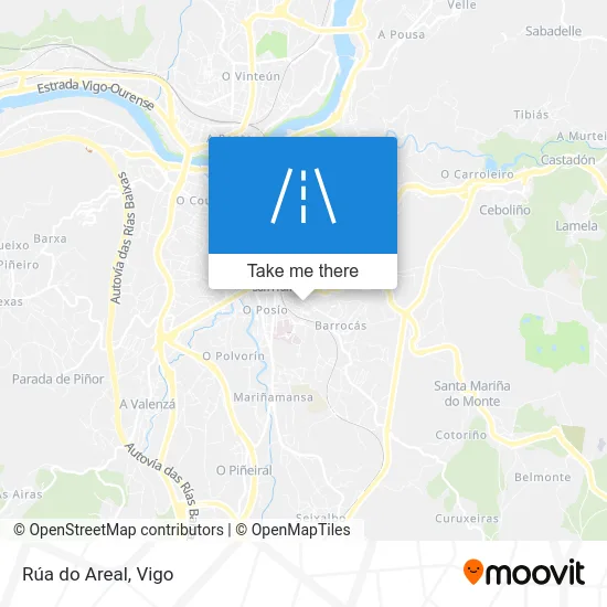 Rúa do Areal map