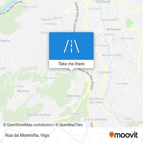 Rúa da Moreniña map