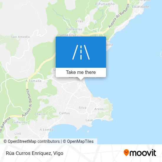 Rúa Curros Enríquez map