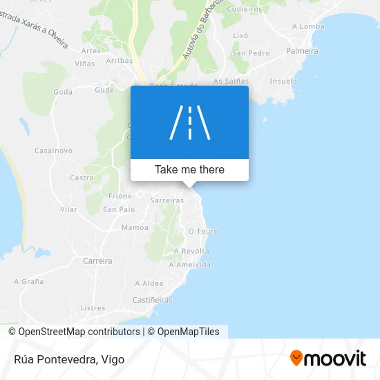 Rúa Pontevedra map