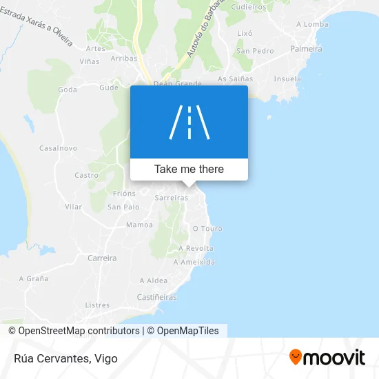 Rúa Cervantes map