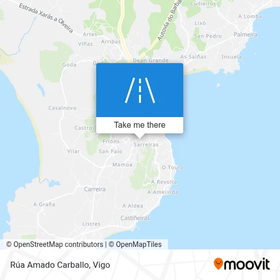 Rúa Amado Carballo map