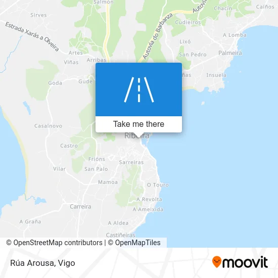 Rúa Arousa map