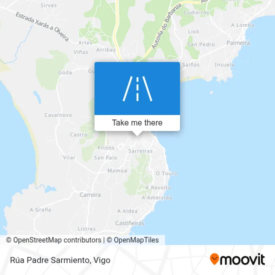 Rúa Padre Sarmiento map