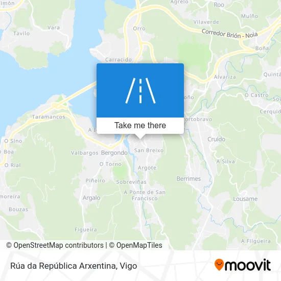 Rúa da República Arxentina map