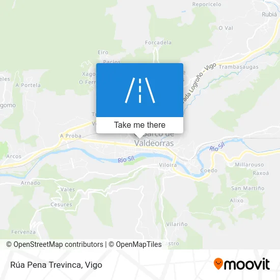 Rúa Pena Trevinca map