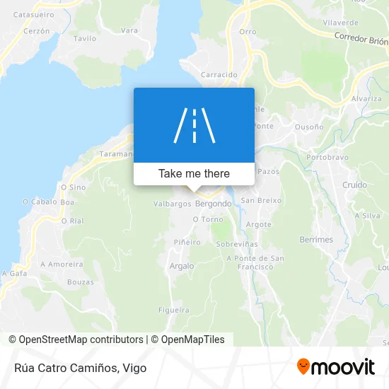 Rúa Catro Camiños map